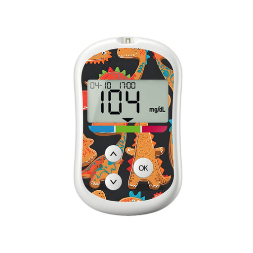 Peelz Jurassic Gingerbread OneTouch Verio Flex Glucometer Sticker - Pump Peelz Peelz/Stickers White Smoke