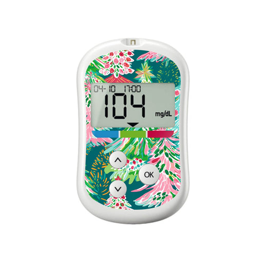 Peelz Festive Forest OneTouch Verio Flex Glucometer Sticker - Pump Peelz Peelz/Stickers White Smoke