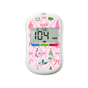 Peelz Coquette Christmas OneTouch Verio Flex Glucometer Sticker - Pump Peelz Peelz/Stickers White Smoke