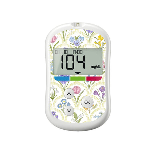 Peelz Garden Arches for OneTouch Verio Flex Glucometer Peelz/Stickers White Smoke