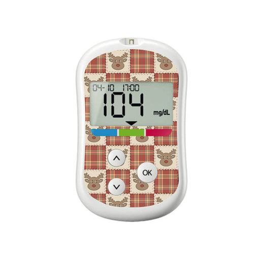 Peelz Rustic Reindeer OneTouch Verio Flex Glucometer Sticker - Pump Peelz Peelz/Stickers White Smoke