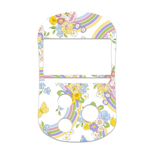 Peelz Rainbow Blooms for OneTouch Verio Flex Glucometer Peelz/Stickers White Smoke