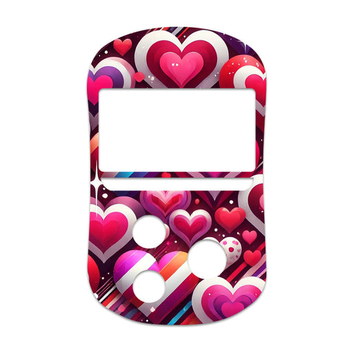 Peelz Sparkly Hearts for OneTouch Verio Flex Glucometer Peelz/Stickers White Smoke