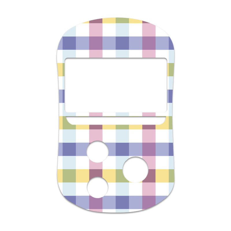Peelz Spring Plaid for OneTouch Verio Flex Glucometer Peelz/Stickers White Smoke