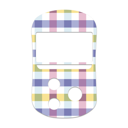 Peelz Spring Plaid for OneTouch Verio Flex Glucometer Peelz/Stickers White Smoke