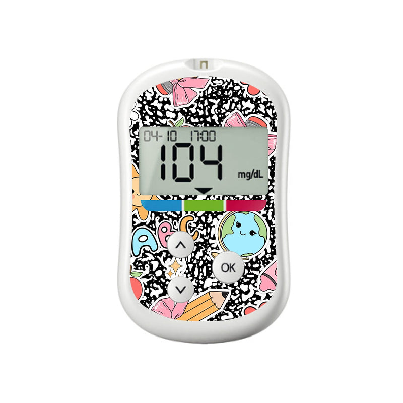 Peelz Cute Class OneTouch Verio Flex Glucometer Sticker - Pump Peelz Peelz/Stickers White Smoke