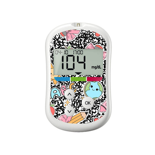 Peelz Cute Class OneTouch Verio Flex Glucometer Sticker - Pump Peelz Peelz/Stickers White Smoke