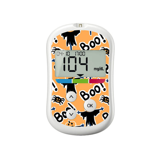 Peelz Pumpkin Boo OneTouch Verio Flex Glucometer Sticker - Pump Peelz Peelz/Stickers White Smoke
