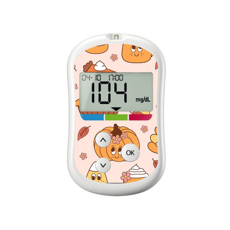 Peelz Cozy Harvest OneTouch Verio Flex Glucometer Sticker - Pump Peelz Peelz/Stickers White Smoke