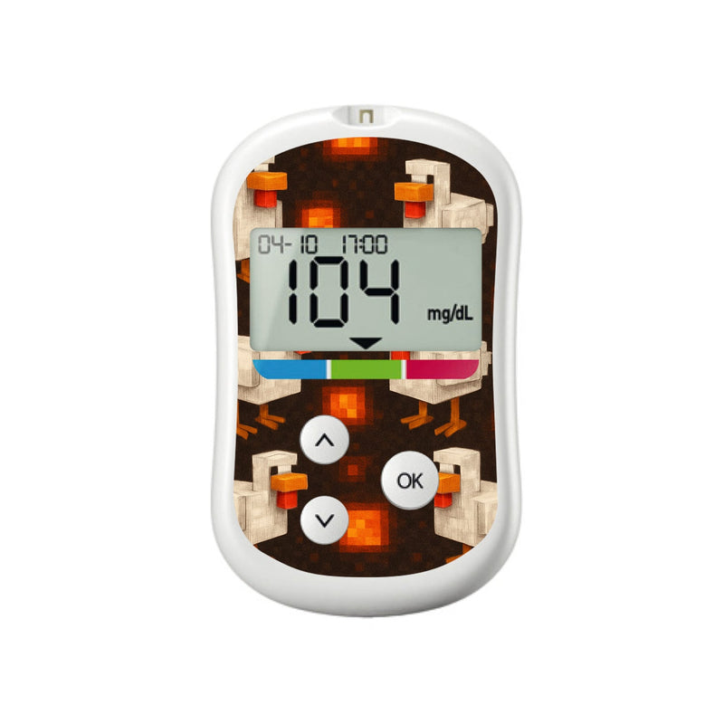Peelz Inferno Chicken OneTouch Verio Flex Glucometer Sticker - Pump Peelz Peelz/Stickers White Smoke