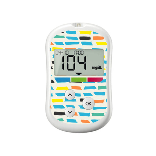 Peelz Colorful Sticks OneTouch Verio Flex Glucometer Sticker - Pump Peelz Peelz/Stickers White Smoke