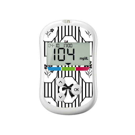 Peelz Midnight Cat OneTouch Verio Flex Glucometer Sticker - Pump Peelz Peelz/Stickers White Smoke