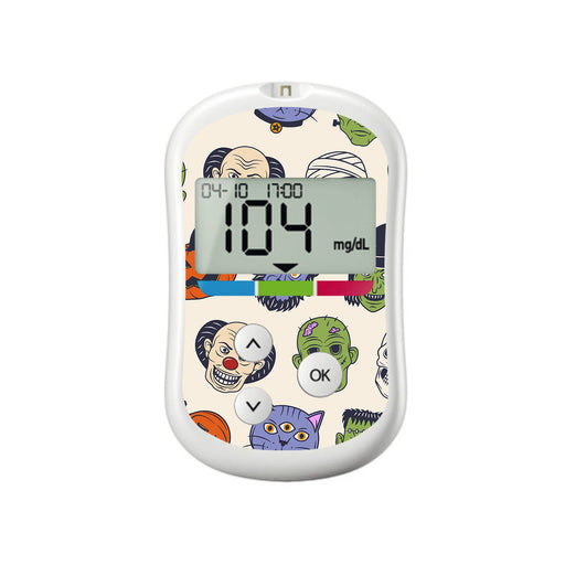 Peelz Monster Mash OneTouch Verio Flex Glucometer Sticker - Pump Peelz Peelz/Stickers White Smoke