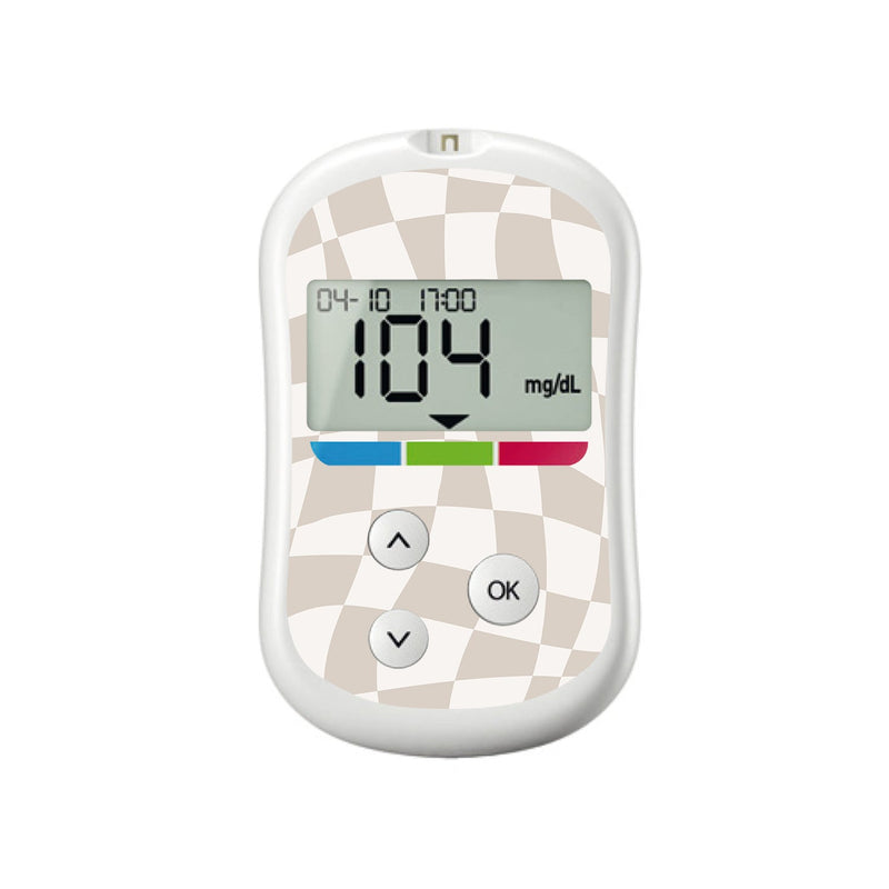 Peelz Creamy Check OneTouch Verio Flex Glucometer Sticker - Pump Peelz Peelz/Stickers White Smoke