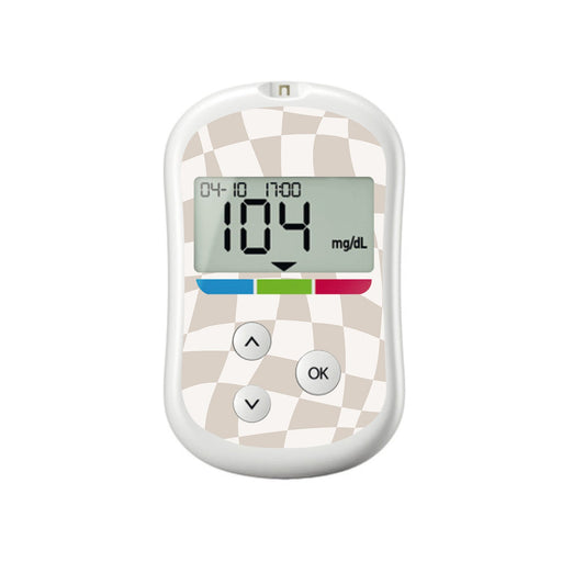 Peelz Creamy Check OneTouch Verio Flex Glucometer Sticker - Pump Peelz Peelz/Stickers White Smoke