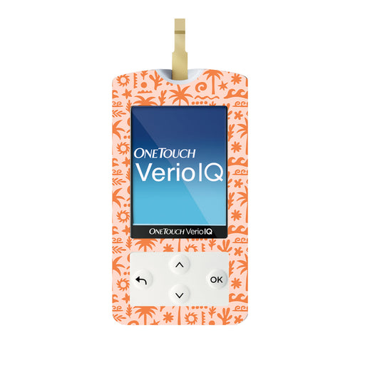 Peelz Terracotta Tides OneTouch Verio IQ Glucometer Sticker - Pump Peelz Peelz/Stickers White Smoke