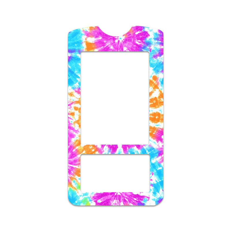 Peelz Neon Tie Dye for OneTouch Verio IQ Glucometer Peelz/Stickers White Smoke