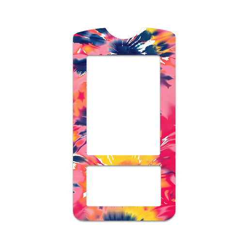 Peelz Summer Tie Dye for OneTouch Verio IQ Glucometer Peelz/Stickers White Smoke