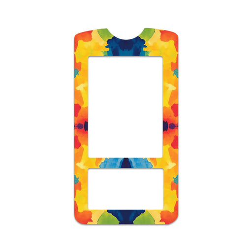 Peelz Bright Tie Dye OneTouch Verio IQ Glucometer Peelz/Stickers White Smoke
