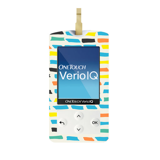 Peelz Colorful Sticks OneTouch Verio IQ Glucometer Sticker - Pump Peelz Peelz/Stickers White Smoke