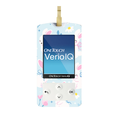 Peelz Sweet Bunnies OneTouch Verio IQ Glucometer Sticker - Pump Peelz Peelz/Stickers White Smoke