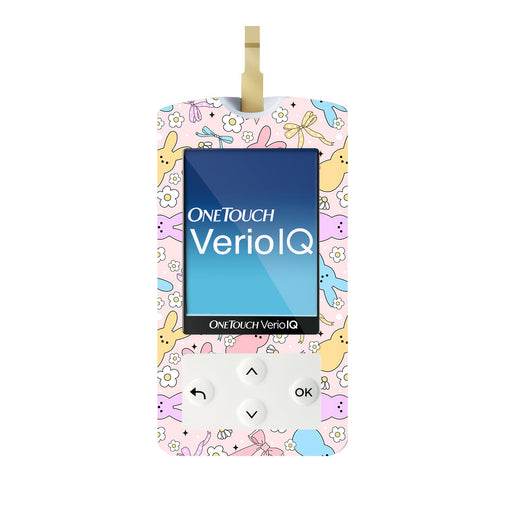 Peelz Hoppy Spring OneTouch Verio IQ Glucometer Sticker - Pump Peelz Peelz/Stickers White Smoke