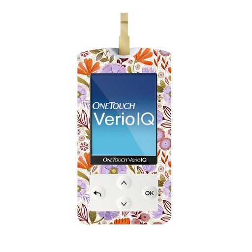Peelz Autumn Meadow OneTouch Verio IQ Glucometer Sticker - Pump Peelz Peelz/Stickers White Smoke