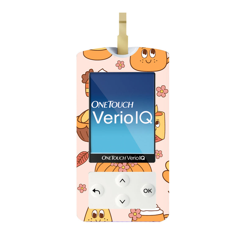 Peelz Cozy Harvest OneTouch Verio IQ Glucometer Sticker - Pump Peelz Peelz/Stickers White Smoke