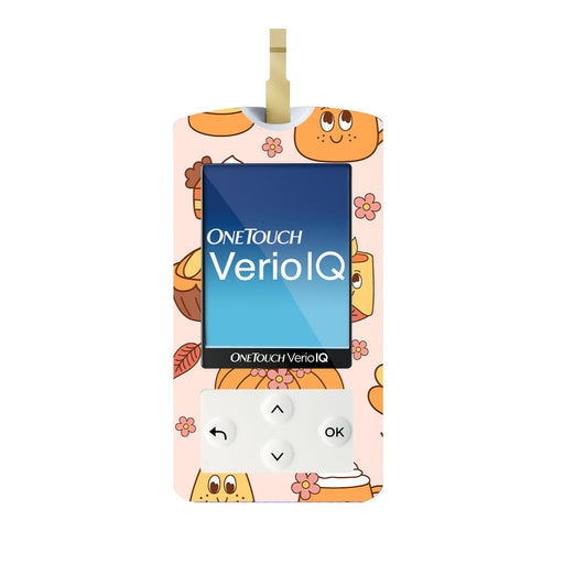 Peelz Cozy Harvest OneTouch Verio IQ Glucometer Sticker - Pump Peelz Peelz/Stickers White Smoke