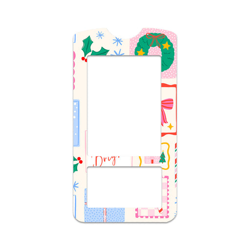 Peelz Holiday Greetings OneTouch Verio IQ Glucometer Sticker - Pump Peelz Peelz/Stickers White Smoke