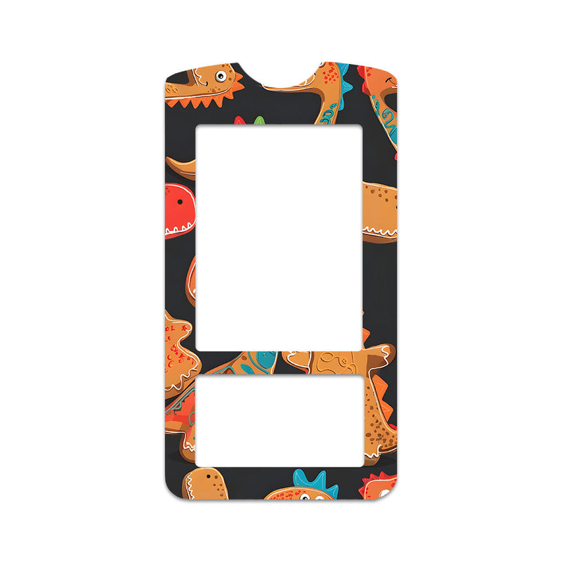 Peelz Jurassic Gingerbread OneTouch Verio IQ Glucometer Sticker - Pump Peelz Peelz/Stickers White Smoke