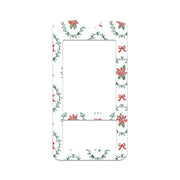 Peelz Poinsettia Parade OneTouch Verio IQ Glucometer Sticker - Pump Peelz Peelz/Stickers White Smoke