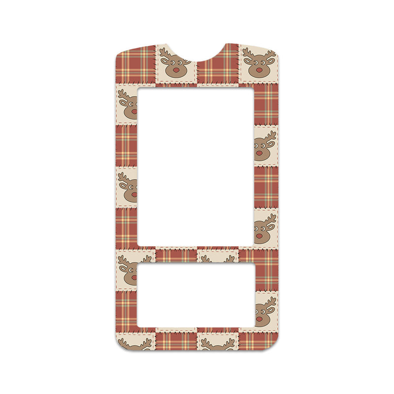 Peelz Rustic Reindeer OneTouch Verio IQ Glucometer Sticker - Pump Peelz Peelz/Stickers White Smoke