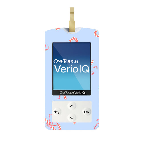 Peelz Candy Cane Lane OneTouch Verio IQ Glucometer Sticker - Pump Peelz Peelz/Stickers White Smoke