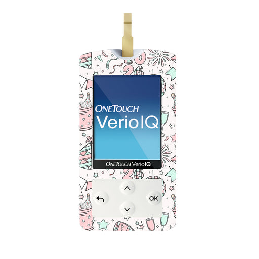 Peelz Cheers to '26 OneTouch Verio IQ Glucometer Sticker - Pump Peelz Peelz/Stickers White Smoke