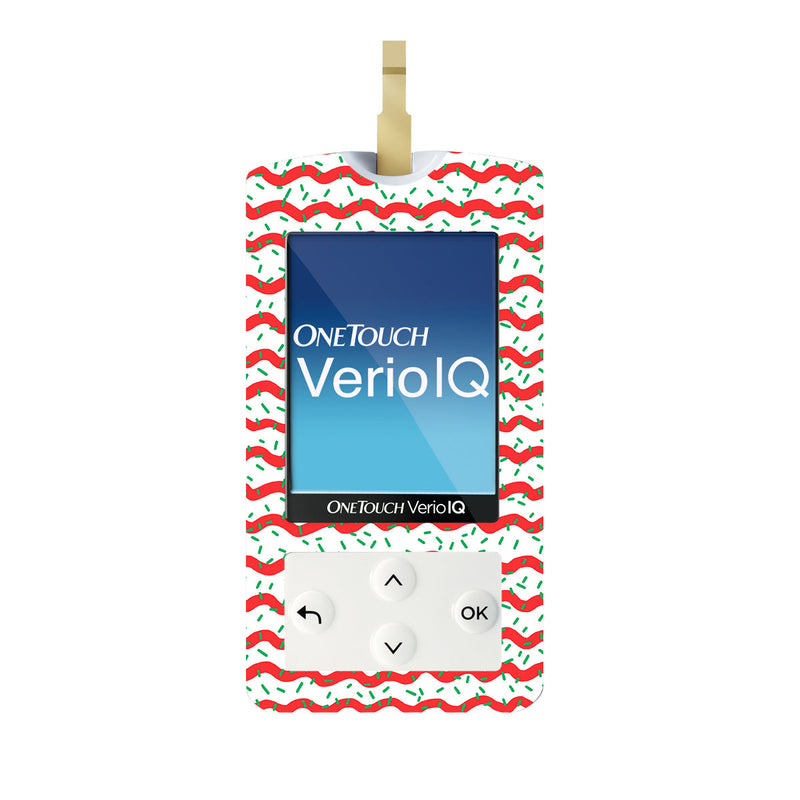 Peelz Christmas Icing OneTouch Verio IQ Glucometer Sticker - Pump Peelz Peelz/Stickers White Smoke