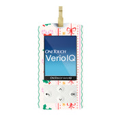 Peelz Holly Jolly Ribbon OneTouch Verio IQ Glucometer Sticker - Pump Peelz Peelz/Stickers White Smoke