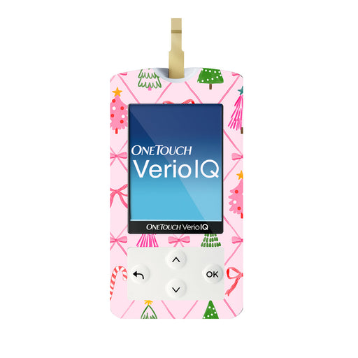 Peelz Coquette Christmas OneTouch Verio IQ Glucometer Sticker - Pump Peelz Peelz/Stickers White Smoke