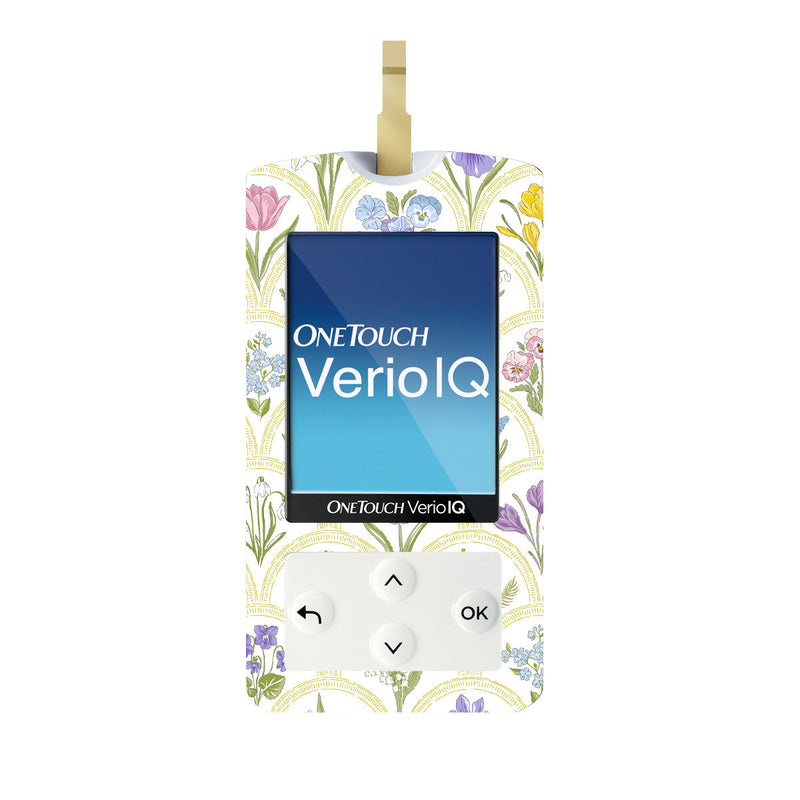 Peelz Garden Arches for OneTouch Verio IQ Glucometer Peelz/Stickers White Smoke