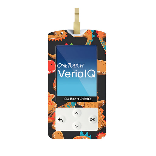 Peelz Jurassic Gingerbread OneTouch Verio IQ Glucometer Sticker - Pump Peelz Peelz/Stickers White Smoke