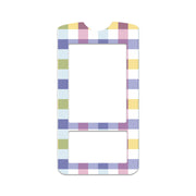 Peelz Spring Plaid for OneTouch Verio IQ Glucometer Peelz/Stickers White Smoke
