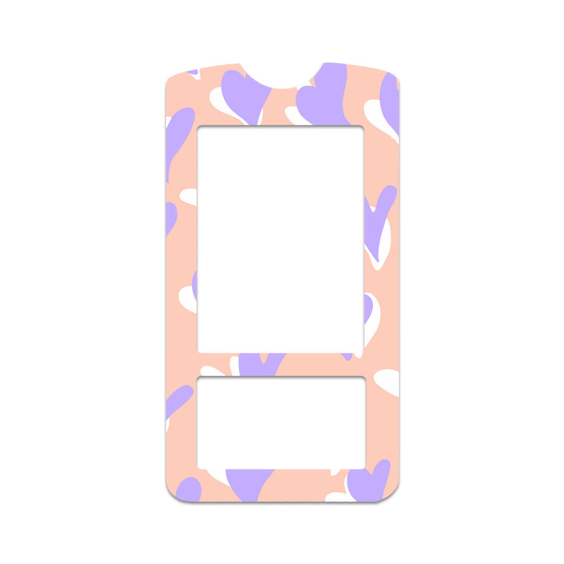Peelz Lavender Love for OneTouch Verio IQ Glucometer Peelz/Stickers White Smoke