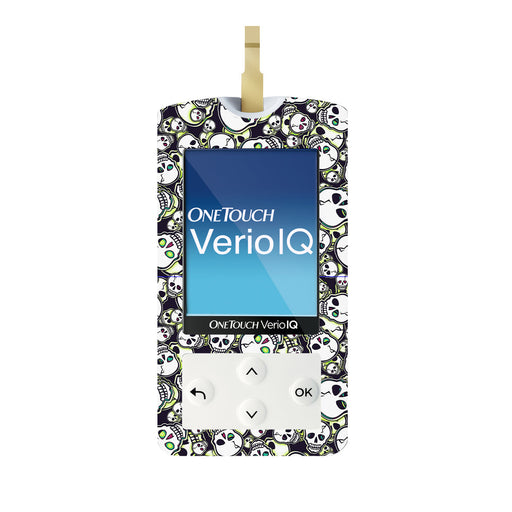 Peelz Bone Glow OneTouch Verio IQ Glucometer Sticker - Pump Peelz Peelz/Stickers White Smoke