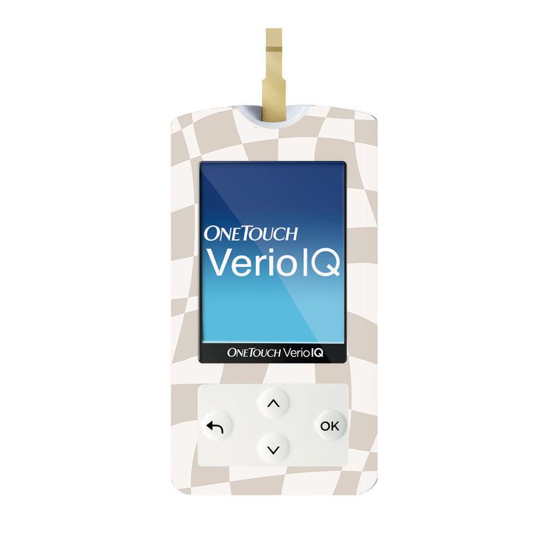 Peelz Creamy Check OneTouch Verio IQ Glucometer Sticker - Pump Peelz Peelz/Stickers White Smoke