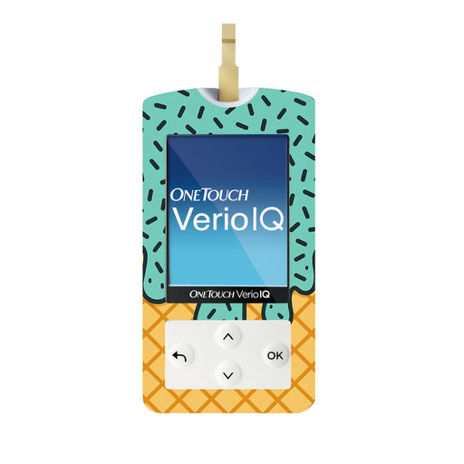 Peelz Ice Cream Social OneTouch Verio IQ Glucometer Sticker - Pump Peelz Peelz/Stickers White Smoke