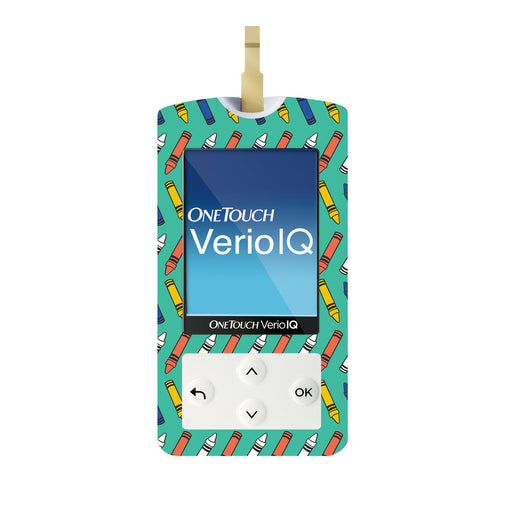 Peelz Crayon Pop OneTouch Verio IQ Glucometer Sticker - Pump Peelz Peelz/Stickers White Smoke