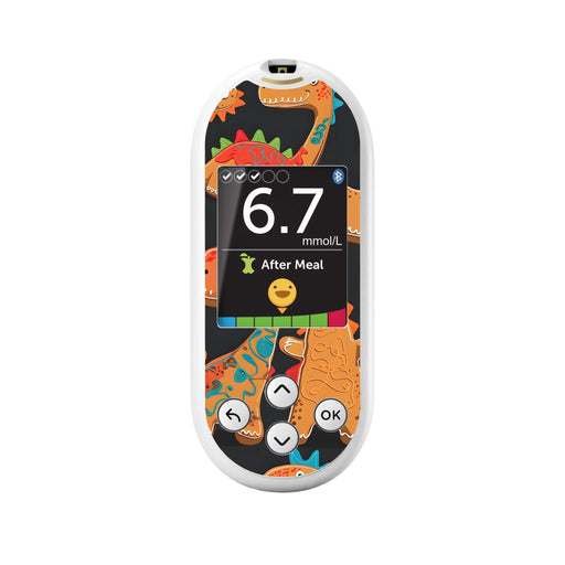 Peelz Jurassic Gingerbread OneTouch Verio Reflect Glucometer - Pump Peelz Peelz/Stickers White Smoke