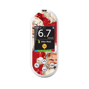 Peelz Jolly Old Saint Nick OneTouch Verio Reflect Glucometer - Pump Peelz Peelz/Stickers White Smoke