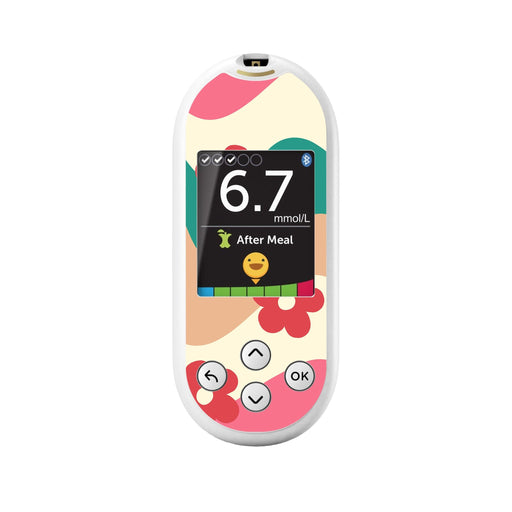 Peelz Retro Noel OneTouch Verio Reflect Glucometer - Pump Peelz Peelz/Stickers White Smoke