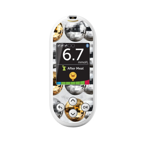 Peelz Disco Balls for OneTouch Verio Reflect Glucometer Peelz/Stickers White Smoke